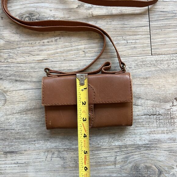 Banana Republic Heritage Leather Belt Bag Brown Vintage Brass - Picture 5 of 8